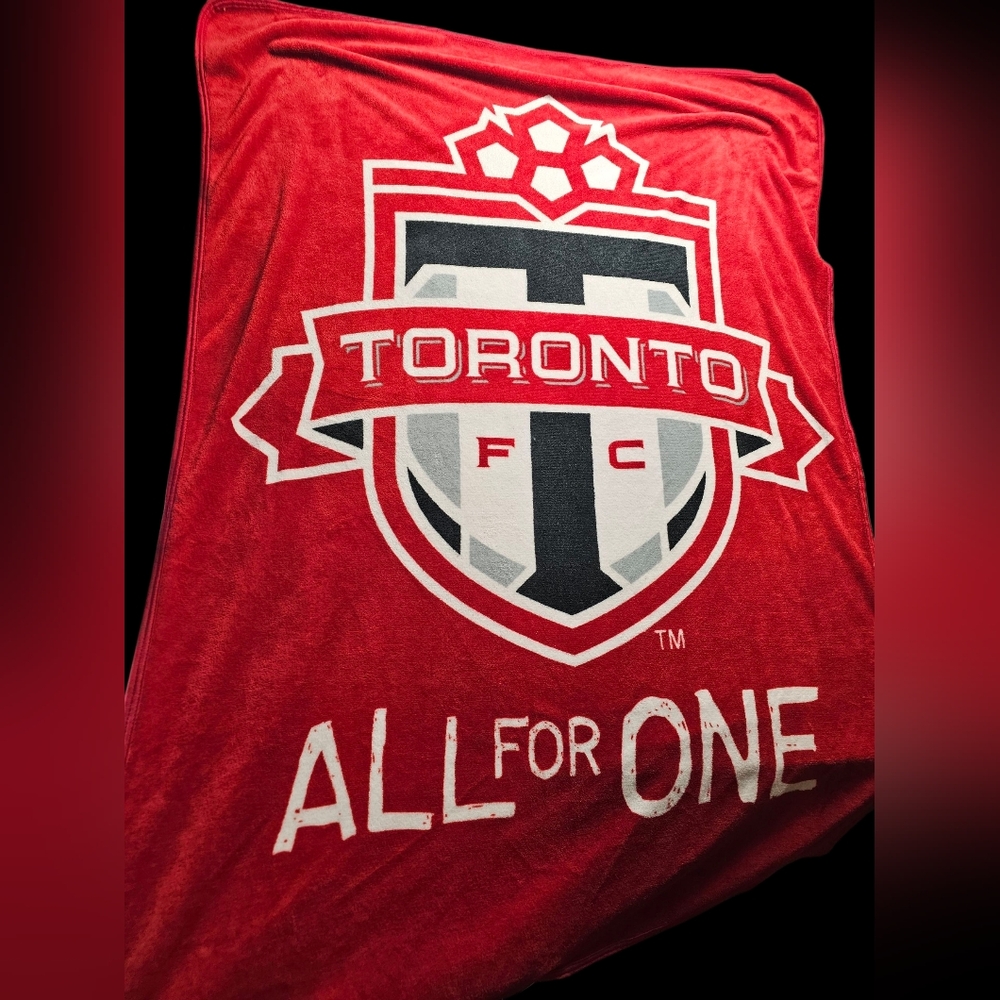 Toronto FC northwest mls soccer throw blanket soft polyester 2017 All For One